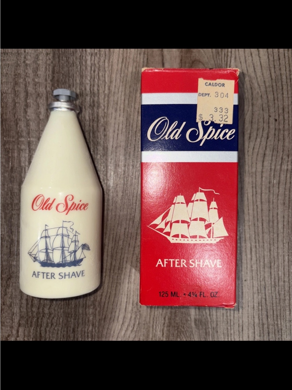 Old Spice Men After Shave - Cream Bottle- vintage - rare